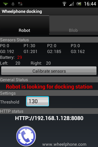 Wheelphone blob docking