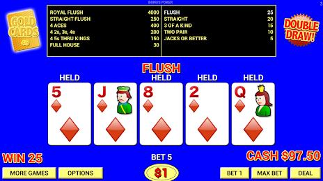 Double Draw Video Poker poster 1