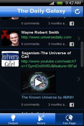 Android application The Daily Galaxy screenshort