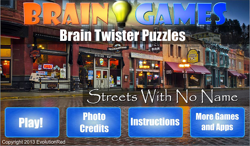 Streets With No Name: Puzzles