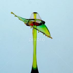 broken umbrella by Parjiyo Suwardi - Abstract Water Drops & Splashes