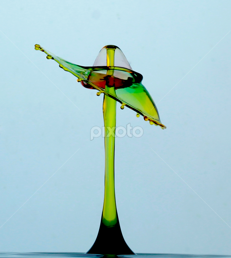 broken umbrella by Parjiyo Suwardi - Abstract Water Drops & Splashes