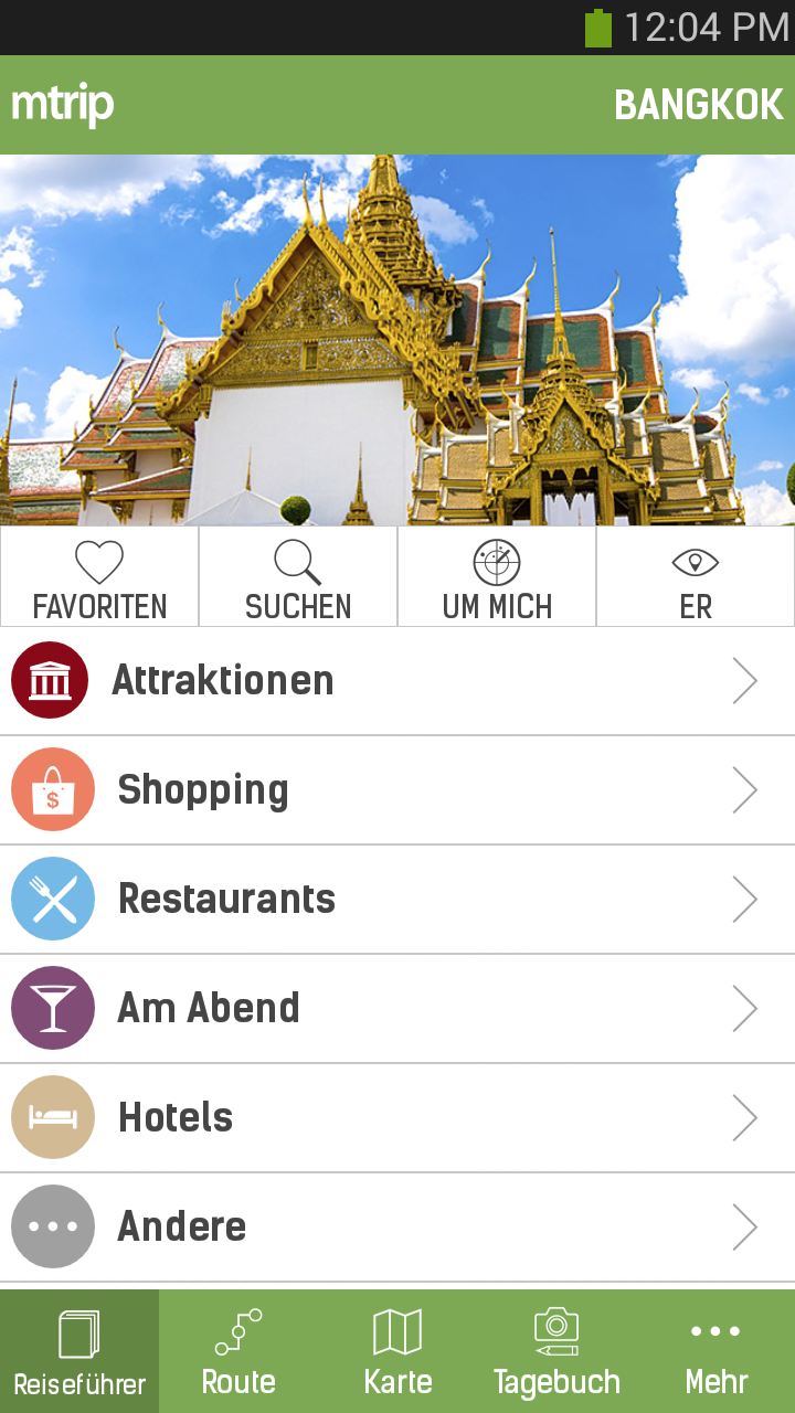Android application Bangkok Travel Guide – mTrip screenshort