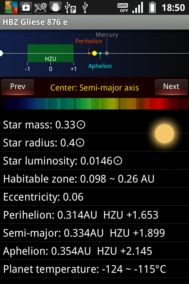 Exoplanet Guide Screen 3