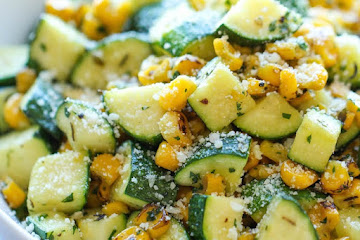 Parmesan Zucchini and Corn