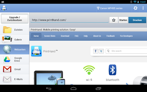 PrintHand Mobile Print Screenshot
