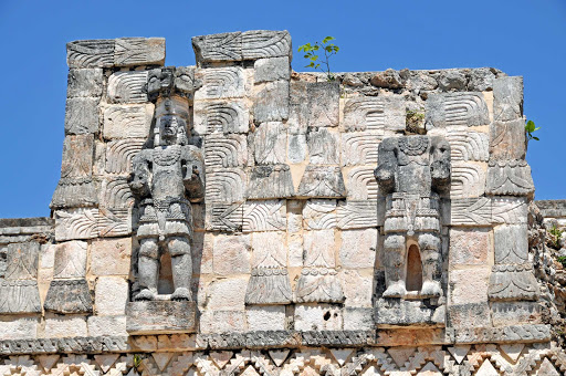 The Warriors at Chichen Itza, a day trip from Cancun, Mexico.
