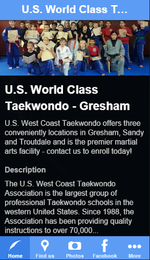 【免費運動App】U.S. World Class Taekwondo-APP點子