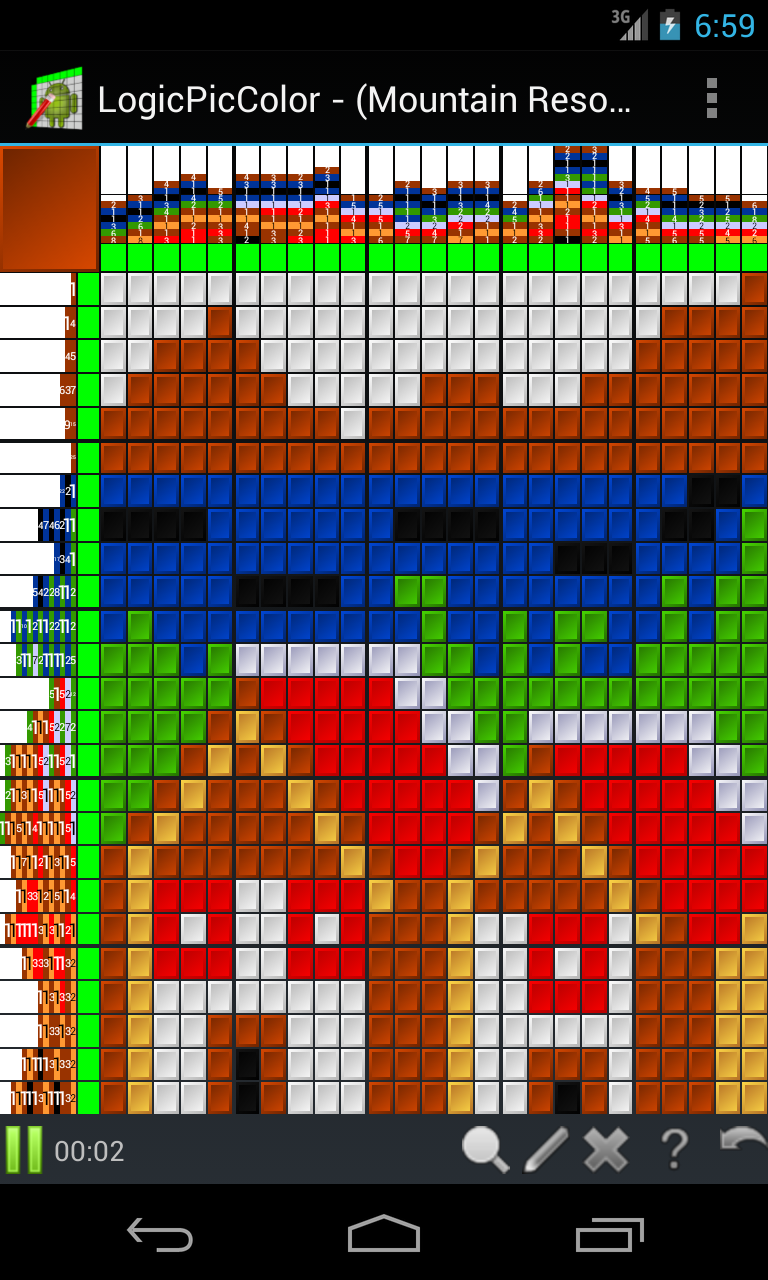 LogicPicColor:  PuzzlePack10 Screen 1