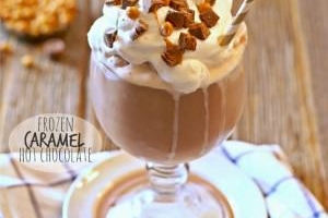 Frozen Caramel Hot Chocolate