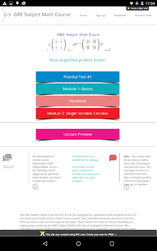 【免費教育App】GRE Subject Math Course-APP點子