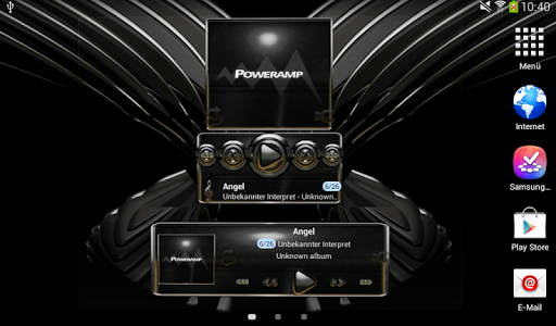 【免費音樂App】Poweramp skin widget Gold Glow-APP點子