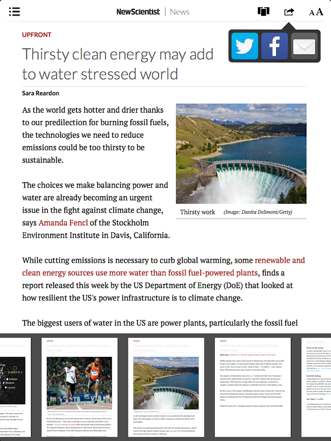 New Scientist - screenshot