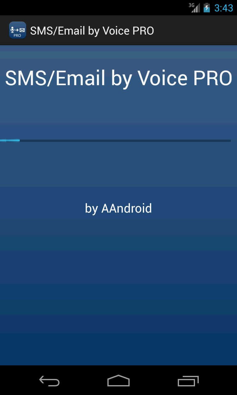 Android application SMS / Email by Voice PRO screenshort