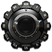 Clock Widget Black Gear