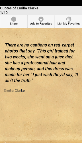 Quotes of Emilia Clarke