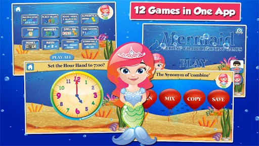 Mermaid Princess Grade 2 Games