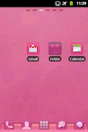 Téma růžové GO Launcher EX poster 3