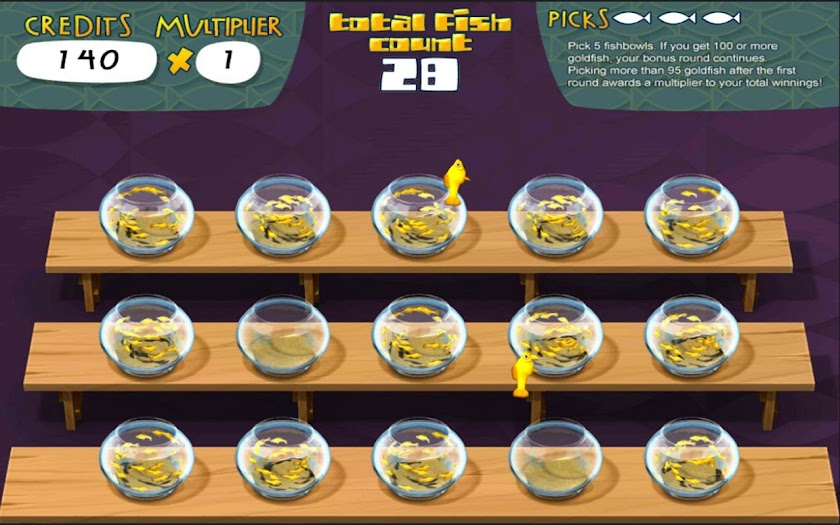 Fish Bowl HD Slot Machine Screen 2