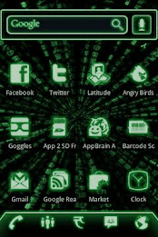 ADW Theme Green Glow Code Pro poster 3