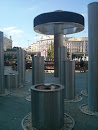 Steel Column Fountain