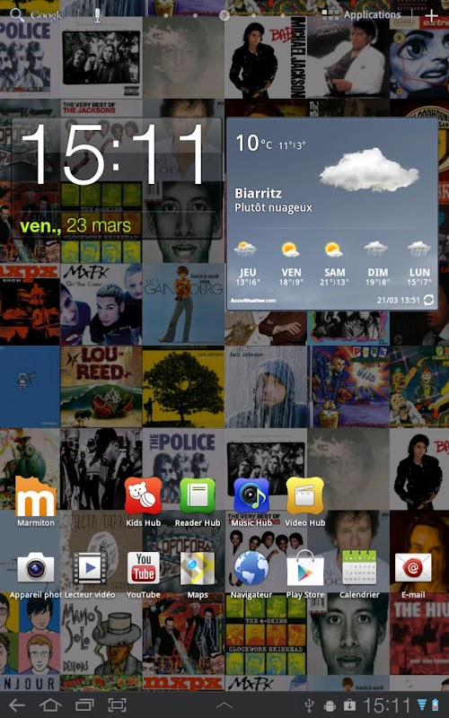 Android application Cover Art Live Wallpaper Full screenshort
