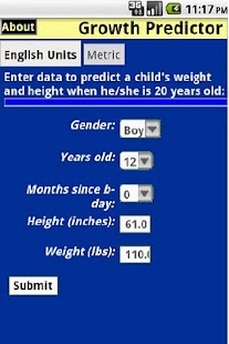 Child Growth Predictor Screenshots 0