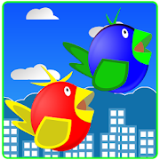 Two fly Birds - flap wings  Icon