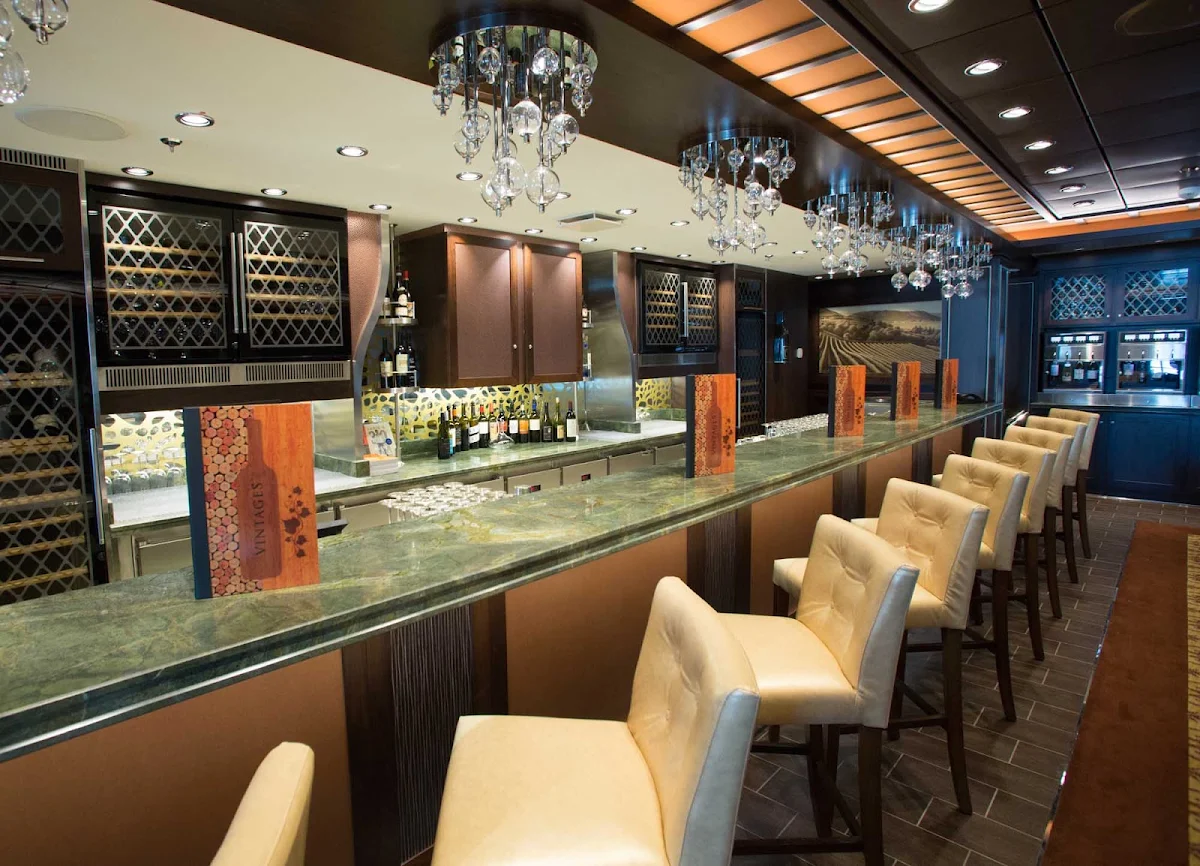 Quantum-of-the-Seas-Vintages-wine-bar - The Vintages wine bar on Quantum of the Seas.