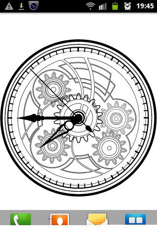 【免費個人化App】Clock Blueprint Wallpaper-APP點子