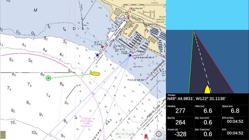 Marine charts navigation