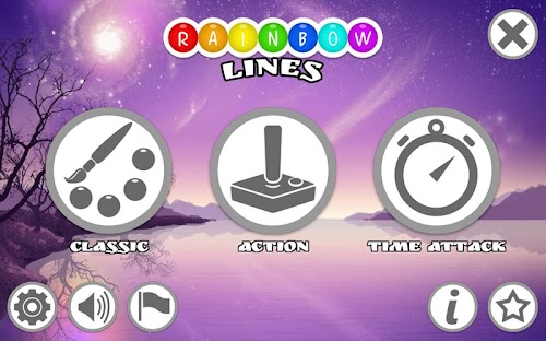 Android application Rainbow Lines HD screenshort