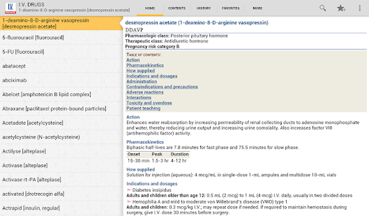 I.V. Drug Handbook Screenshots 11