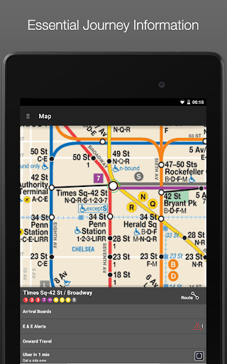 【免費交通運輸App】New York Subway Map (NYC)-APP點子