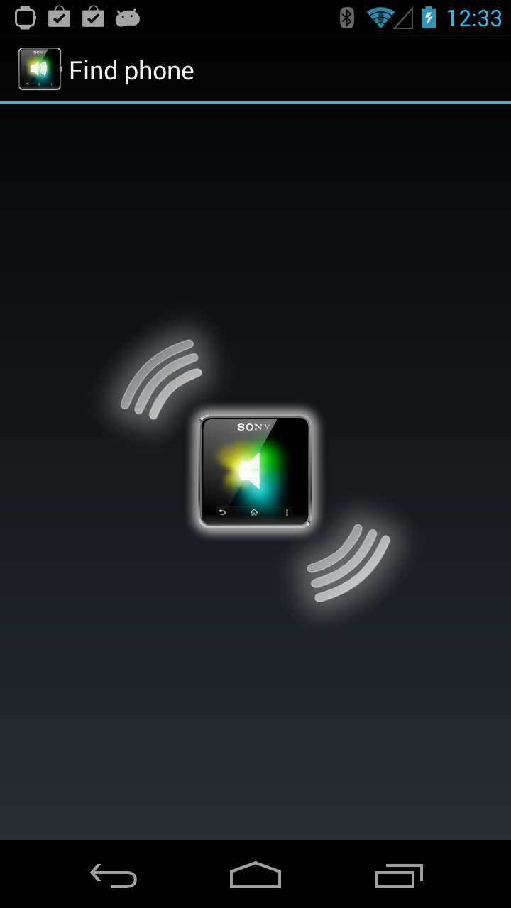 Find phone for Smart watch Screen 2