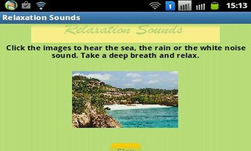 Relaxation sea rain noise