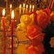 Candles n Roses Reflect In Wat