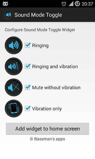 【免費工具App】Sound Mode Toggle Widget-APP點子