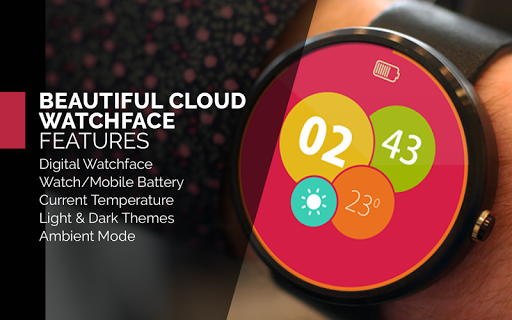 Beautiful cloud Watch Face