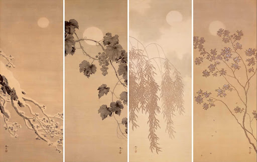 The Moon in the Four Seasons