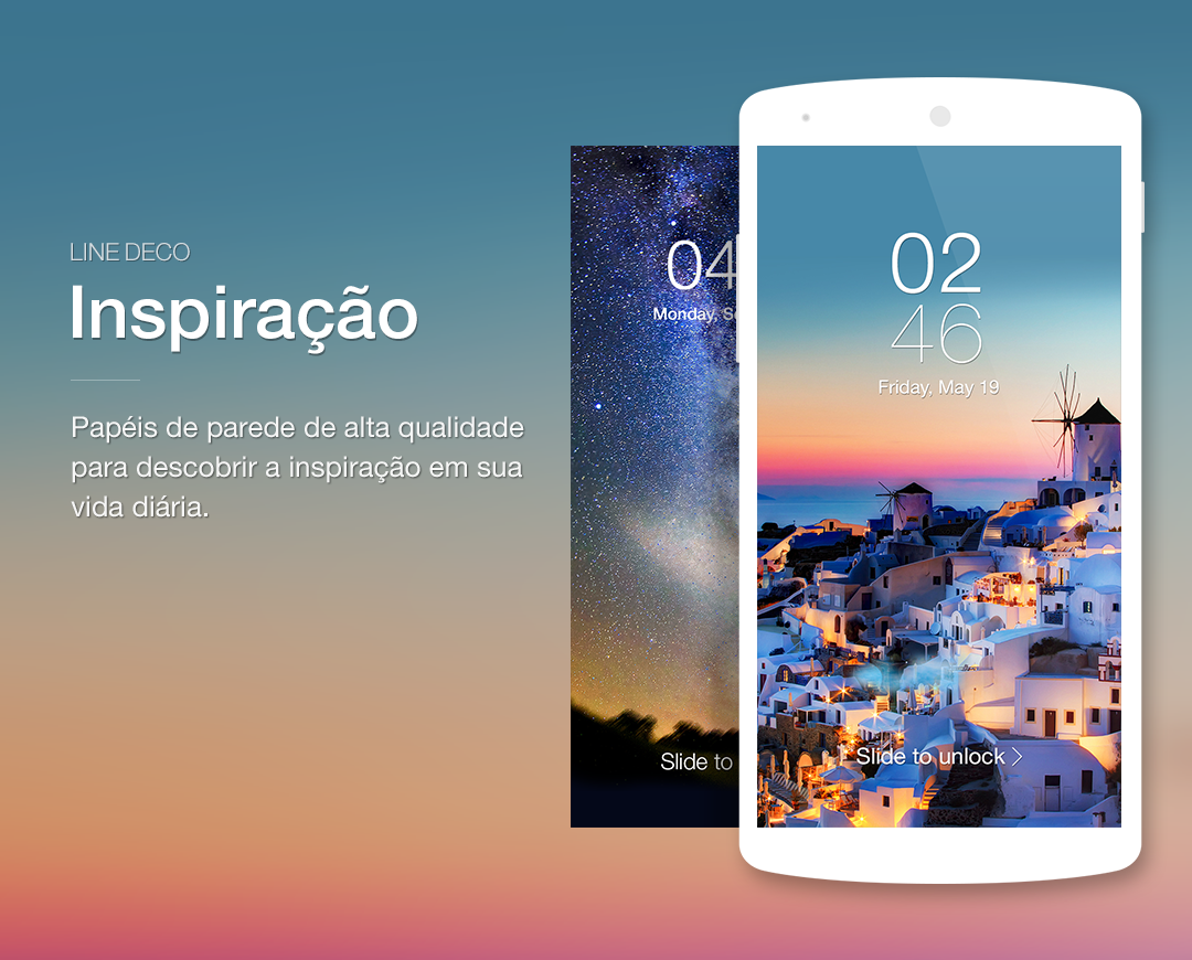 Tela do fundo&Ícone -LINE DECO - screenshot