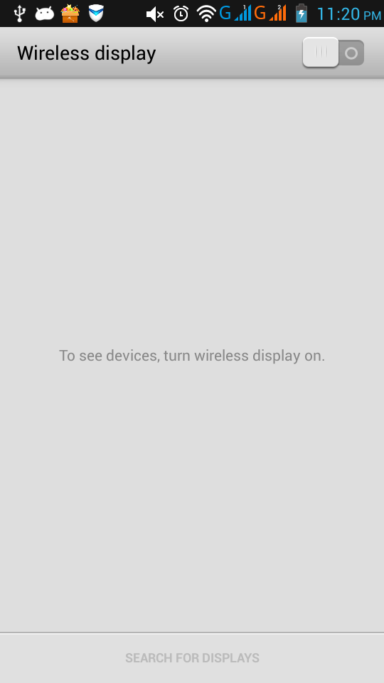 Wifi Display (Miracast) Screen 2