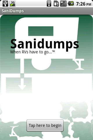 Android application Sanidumps RV Dump Station screenshort