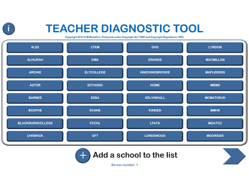 Maths Teacher Diagnostic Tool