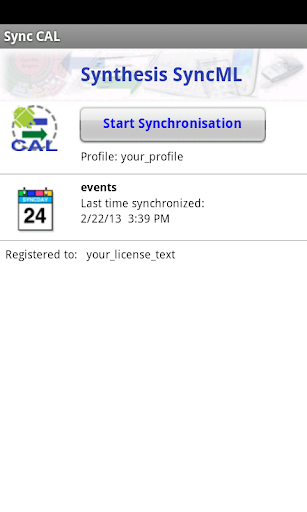 SyncML Client Calendar only
