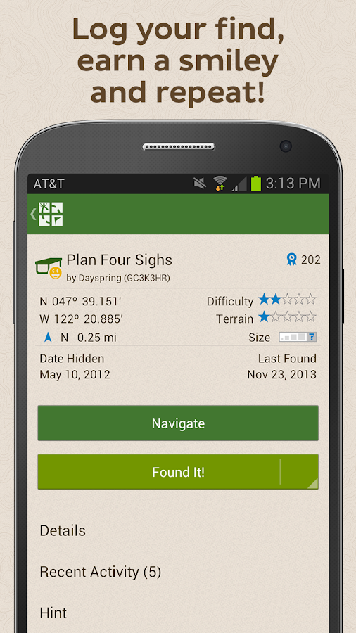    Geocaching- screenshot  