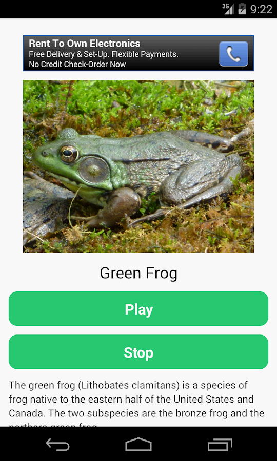 Frog Calls Android Apps on Google Play