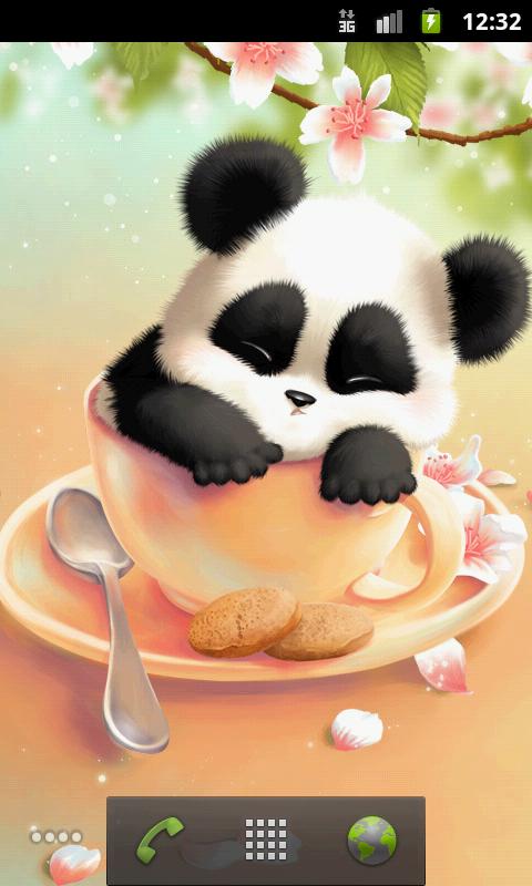 Android application Sleepy Panda Live Wallpaper screenshort