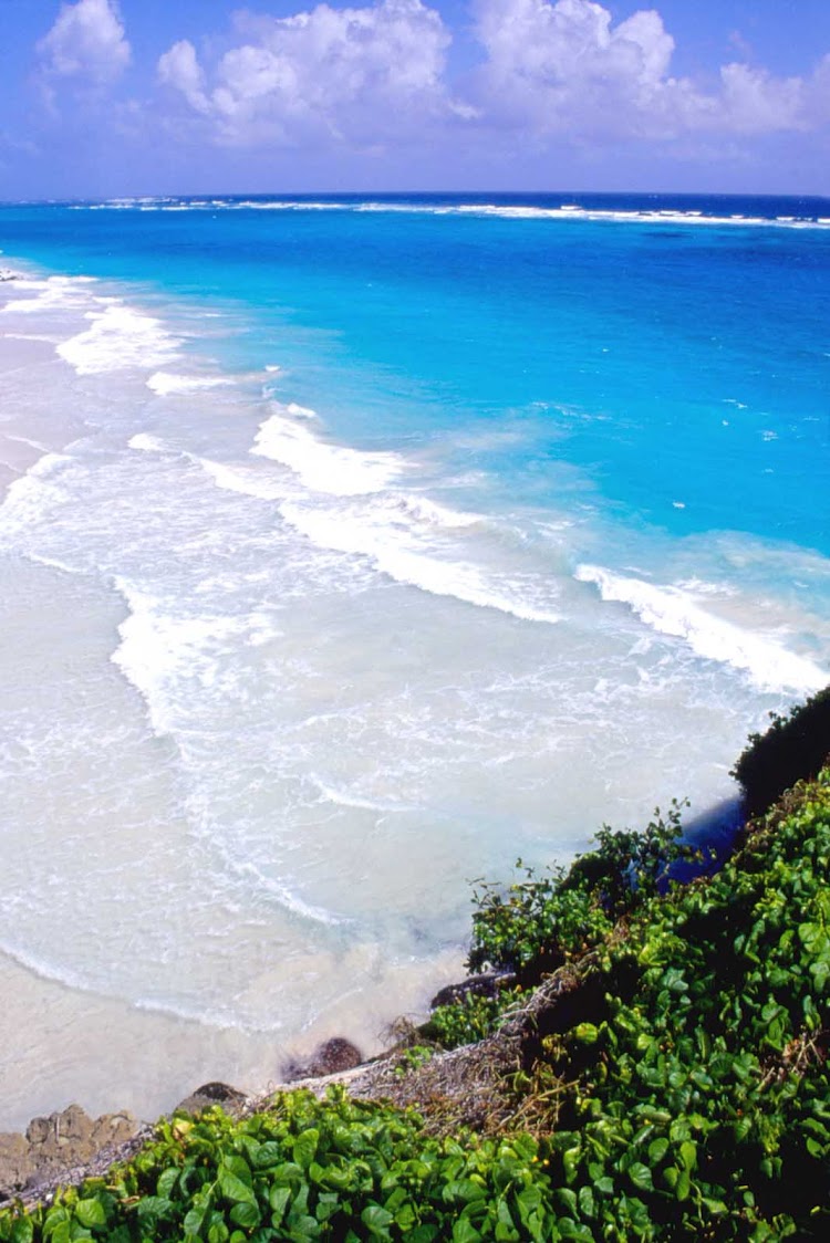 Crane beach on Barbados.