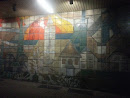 Mosaik an der Wand